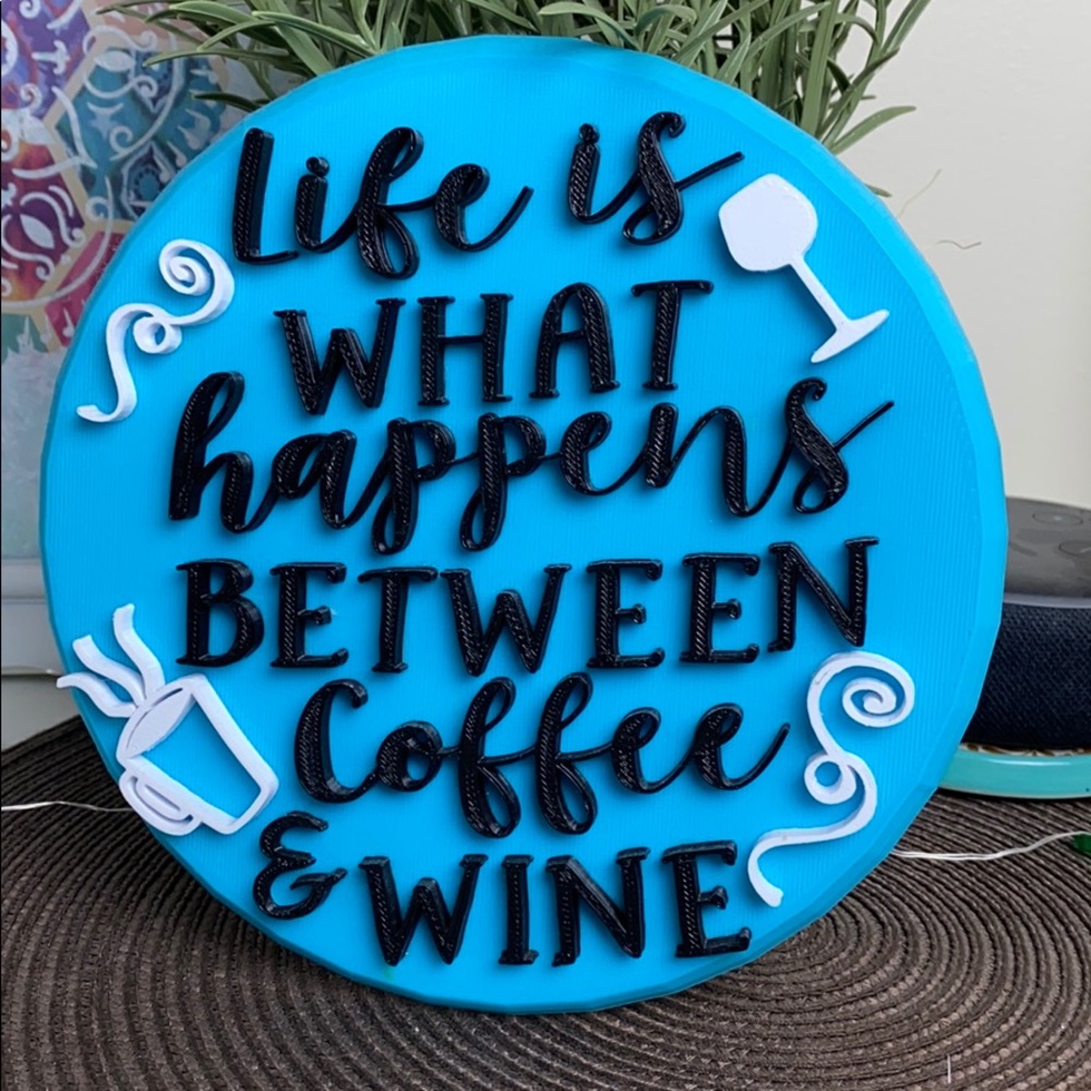 Kitchen wall plaque accent